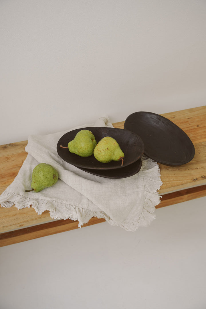 Ebony Oval Bowl