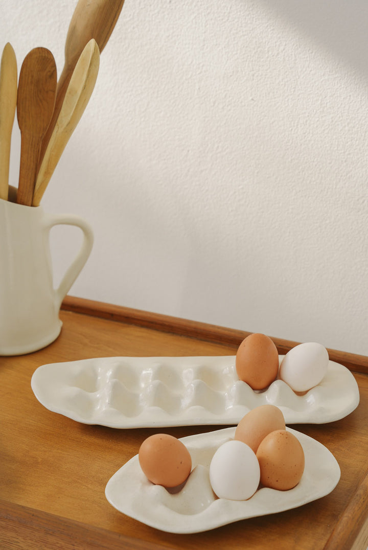 Ivory 6 Egg Tray