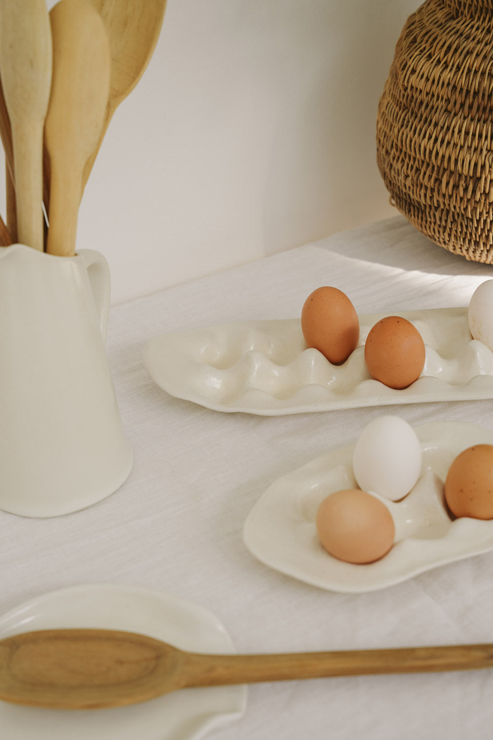 Ivory 6 Egg Tray
