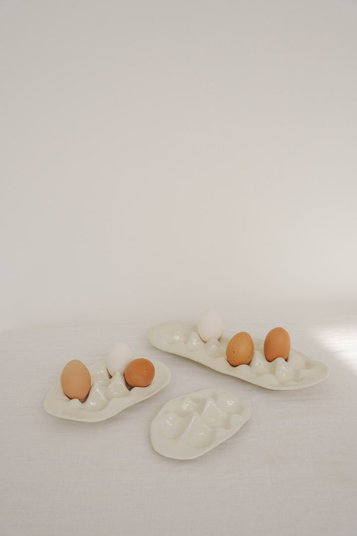 Ivory 6 Egg Tray