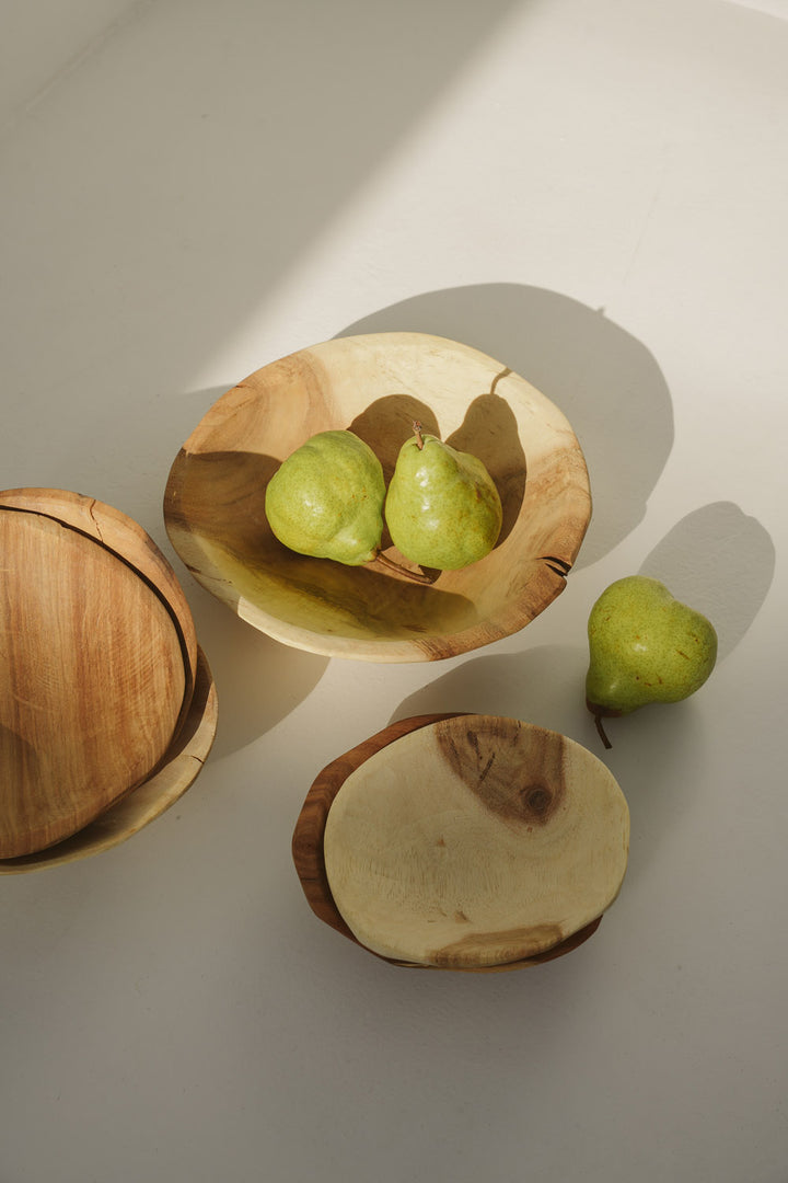 Wooden Round Bowl