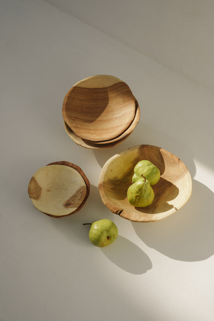 Wooden Round Bowl