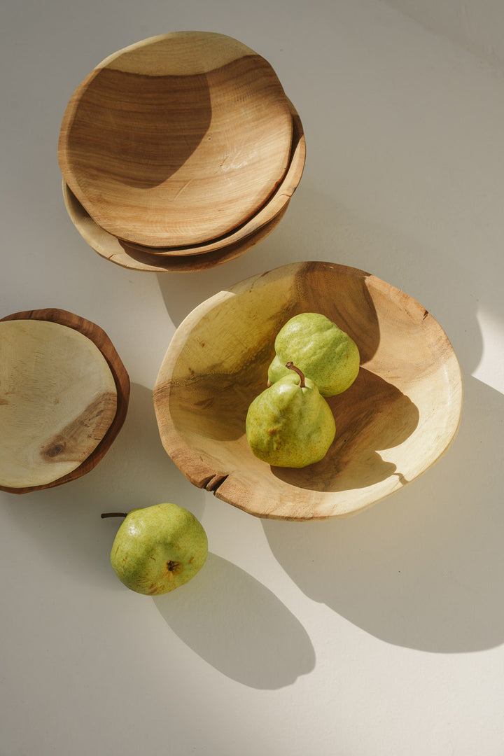 Wooden Round Bowl