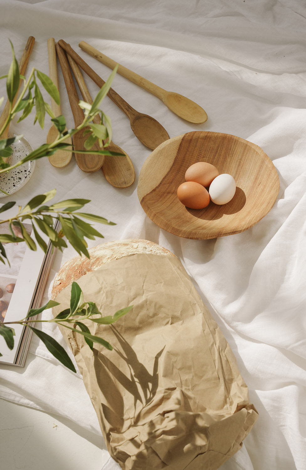 Wooden Round Bowl